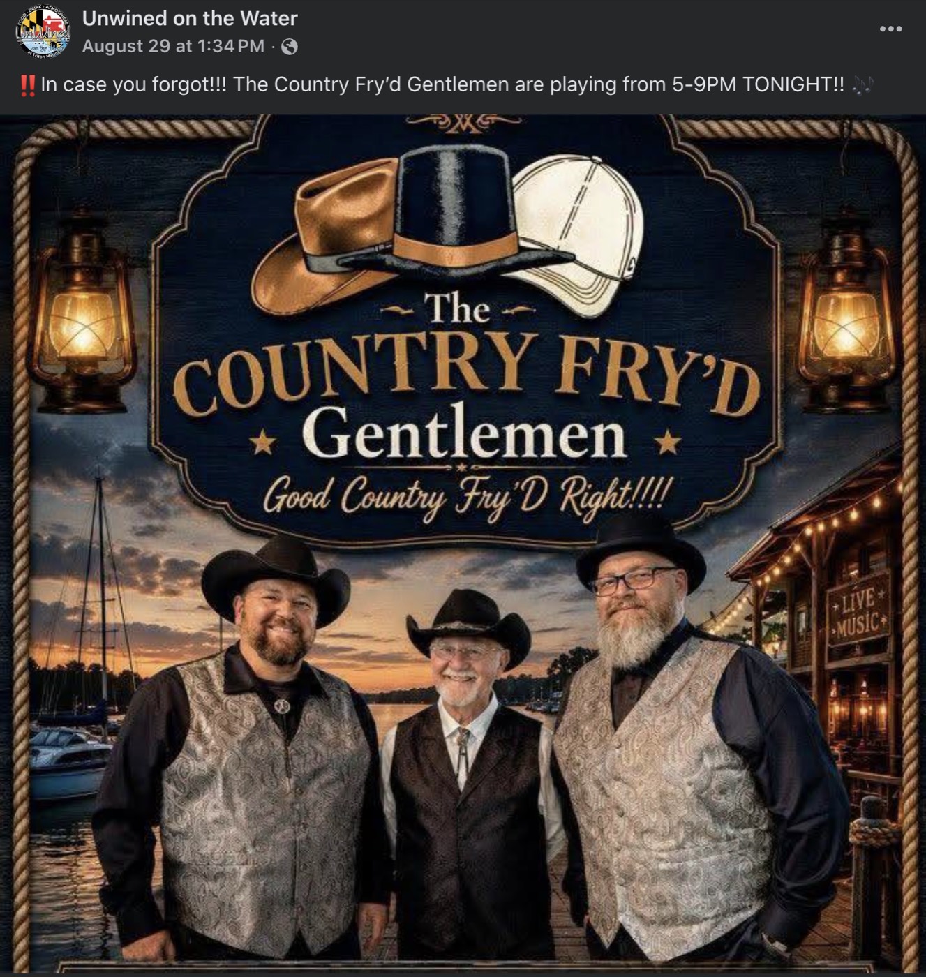 The three members of The Country Fry’d Gentlemen